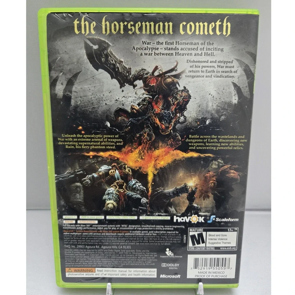 Darksiders - Microsoft Xbox 360, 2010‎ - Complete CIB W/ Manual Tested & Working